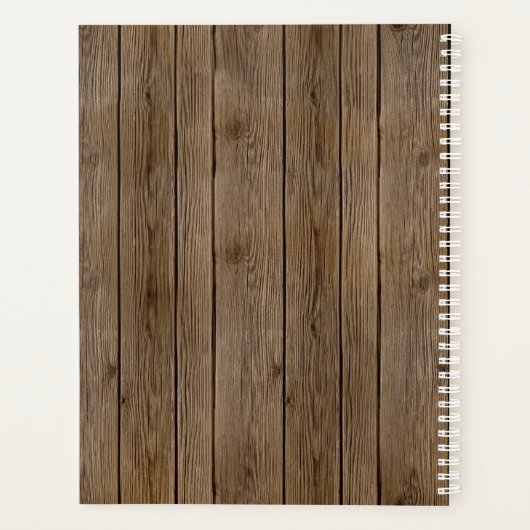 Rustic Barn Bois blanc dentelle Mariage de calligr (Dos)