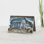 Rustic Barn Card Kaart (Achterkant)