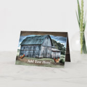 Rustic Barn Card Kaart (Voorkant)