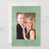 Rustic Barn Country Geometric Eucalyptus Wedding Kaart (Achterkant)