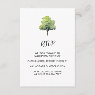 Rustic Barn Country Wedding RSVP Enclosure Card Informatiekaartje