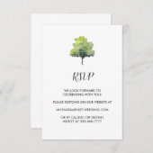 Rustic Barn Country Wedding RSVP Enclosure Card Informatiekaartje (Voorkant / Achterkant)