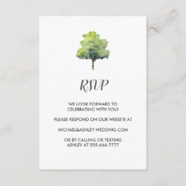 Rustic Barn Country Wedding RSVP Enclosure Card Informatiekaartje