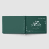 Rustic Barn Emerald Green Farm Mariage livre d'hôt (Complet)