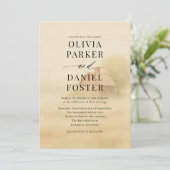 Rustic Barn Farmhouse Watercolor Wedding Kaart (Staand voorkant)