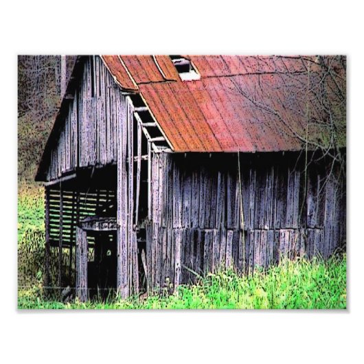 Rustic Barn Foto Afdruk (Voorkant)