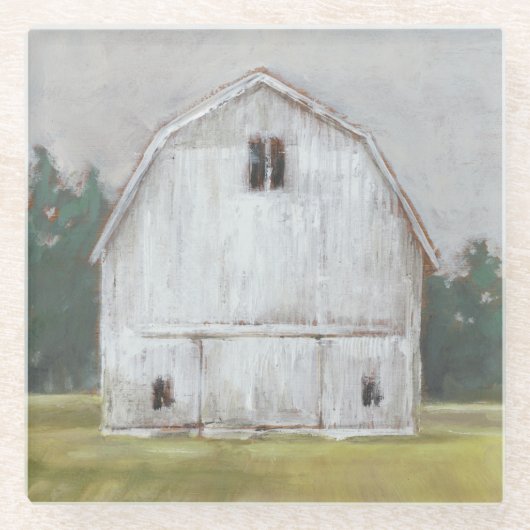 Rustic Barn Glazen Onderzetter (Voorkant)