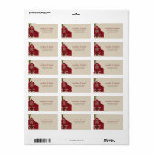 Rustic Barn Mariage Étiquettes de adresse (Feuille entière)