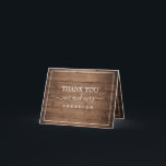 Rustic Barn Mariage photo Merci photo<br><div class="desc">Carte de remerciements photo mariage en bois rustique avec calligraphie blanche élégante manuscrite et typographie moderne sur un arrière - plan en bois de grange rustique, ajoutez simplement vos détails et photo mariage. Conçu exclusivement pour vous par Happy Dolphin Studio. Si vous avez besoin d'aide ou de produits correspondants, veuillez...</div>