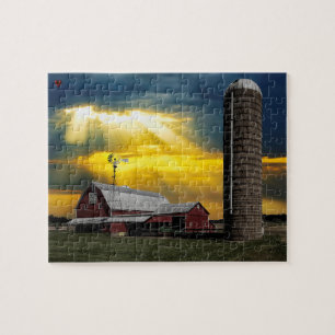 Rustic Barn Ohio Jigzaag Puzzle Legpuzzel