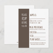Rustic Barn RSVP Wedding Invitation Response Kaart (Voorkant / Achterkant)
