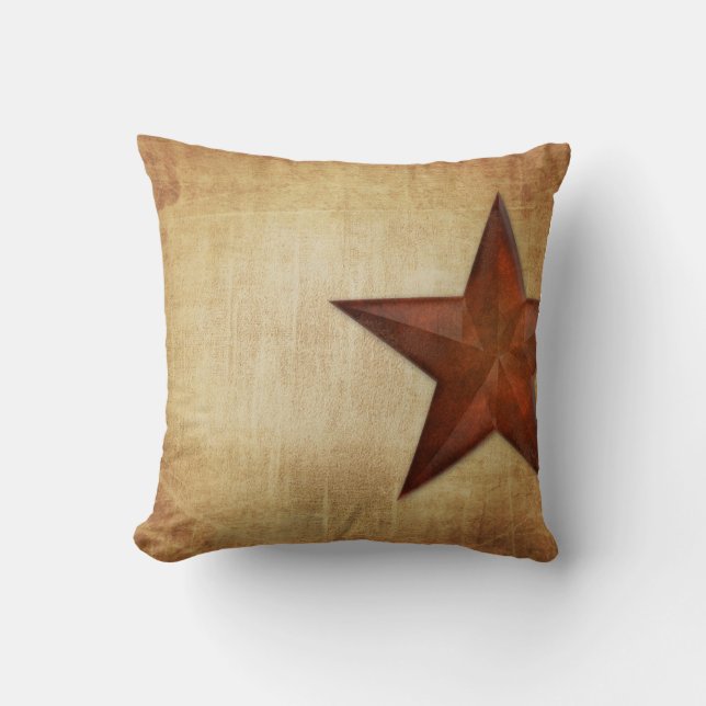Rustic Barn Star Kussen (Voorkant)