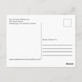 Rustic Barn Sunflower Wood Engagement Party Briefkaart (Achterkant)