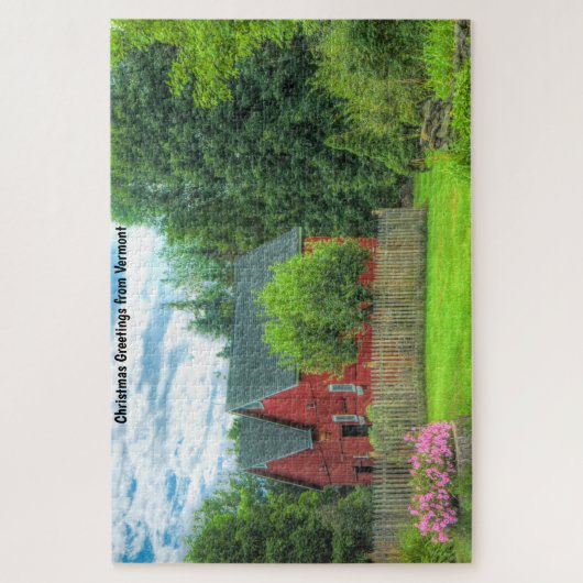 Rustic Barn Vermont. Jigsaw Puzzle (Vertical)