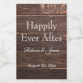 Rustic Barn vindt het maar leuk na het huwelijk. Wijn Etiket