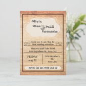 Rustic Barn Wedding Invitation Template (Debout devant)