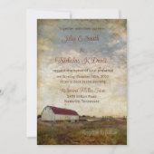 Rustic Barn Wedding Kaart (Voorkant)