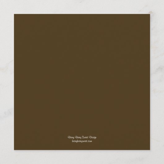 Rustic Barn Wedding Menu Card (Achterkant)