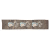 Rustic Barn Wedding Wood Mason Jar Babys Korte Tafelloper (Horizontaal)