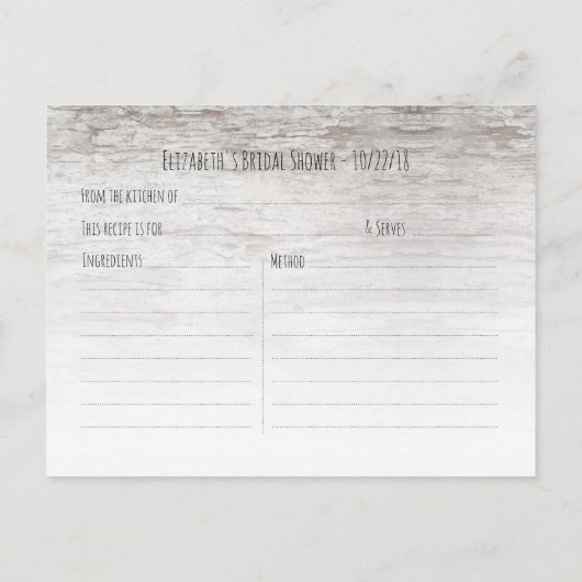 Rustic Barn Wood Burlap Floral Vrijgezellenfeest Uitnodiging Briefkaart (Achterkant)
