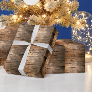 Rustic Barn Wood Cadeaupapier