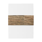 Rustic Barn Wood Country Wedding Uitnodigingen Wikkel (Achterkant Voorbeeld)