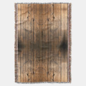 Rustic Barn Wood Deken (Voorkant Verticaal)