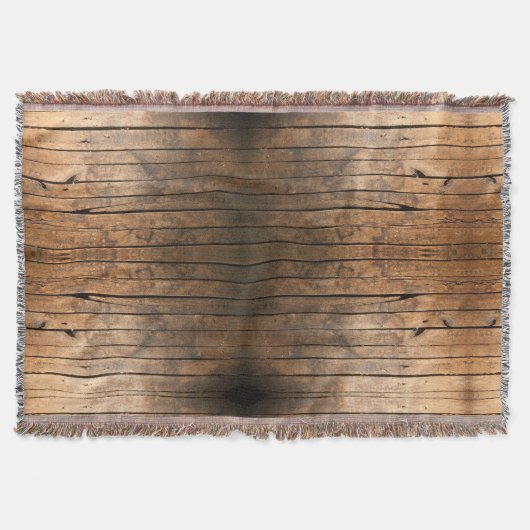 Rustic Barn Wood Deken (Voorkant)