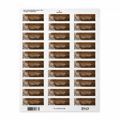 Rustic Barn Wood en Lace Address Label (Full Sheet)