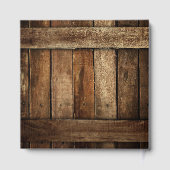 Rustic Barn Wood en Lace Wedding Gastenboek (Achterkant)