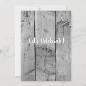 Rustic Barn Wood en Lantern Picnic Birthday Party Kaart (Achterkant)