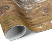 Rustic Barn Wood Farmhouse Cadeaupapier (Rol Hoek)