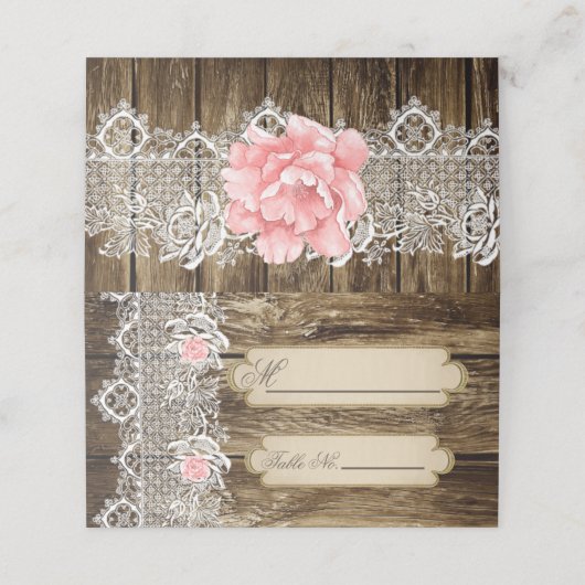 Rustic Barn Wood & Lace Wedding (Buitenkant ongevouwen)