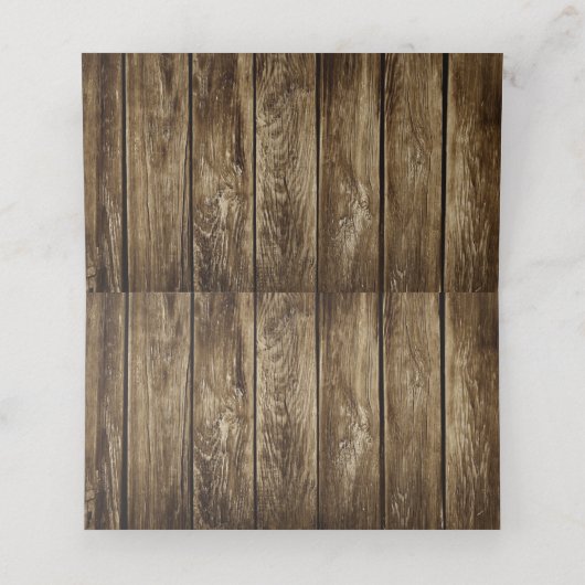 Rustic Barn Wood & Lace Wedding (Binnenkant ongevouwen)