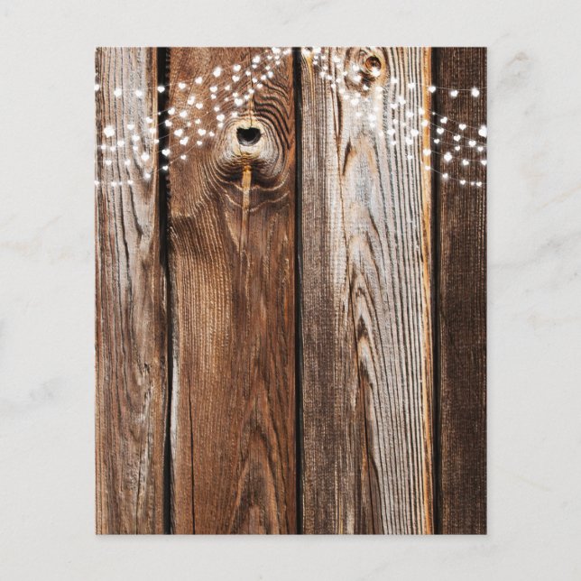 Rustic Barn Wood & Lichten Scrapbook Paper (Voorkant)