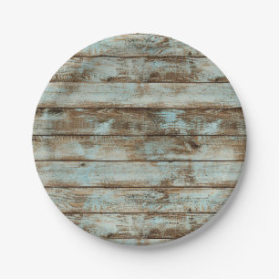 Rustic Barn Wood Papieren Bordje
