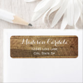 Rustic Barn Wood Return Address Labels (Insitu)