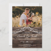 Rustic Barn Wood String Lights Kaart (Voorkant)