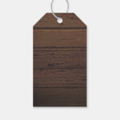 Rustic Barn Wood String Lights Wedding Cadeaulabel (Achterkant)