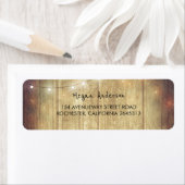 Rustic Barn Wood String Lights Wedding Etiket (Insitu)