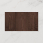 Rustic barn wood string lights wedding QR RSVP Informatiekaartje (Achterkant)