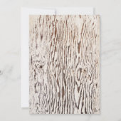 Rustic Barn Wood Surprise 40th Birthday Dinner Kaart (Achterkant)