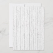 Rustic Barn Wood Thorn Lijst Fairy Tale Wedding Kaart (Achterkant)