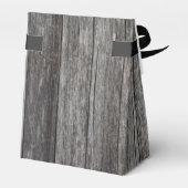 Rustic Barn Wood Wedding Bedankdoosjes (Achterkant)