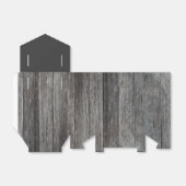 Rustic Barn Wood Wedding Bedankdoosjes (Uitgevouwen)