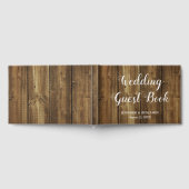 Rustic Barn Wood Wedding Guest Book Gastenboek (Volledig)