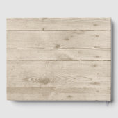 Rustic Barn Wood Wedding Guest Book Gastenboek (Achterkant)