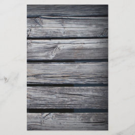 Rustic Barn Wood Westerne Cowboy bruiloft Briefpapier