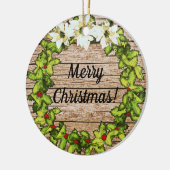 Rustic Barn Wreath Holiday Ornament (Links)