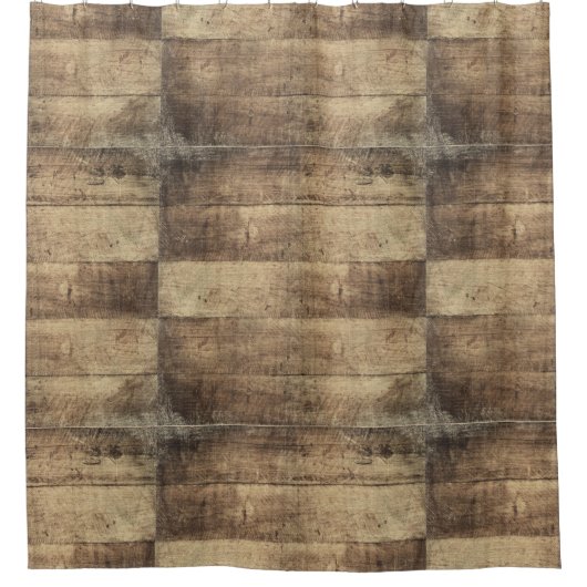 Rustic Barnwood Shower Curtain Douchegordijn (Voorkant)